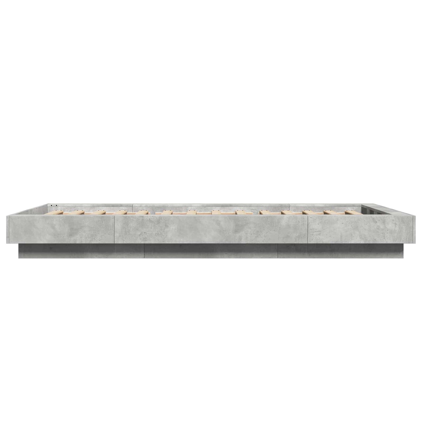 Letto con LED Grigio Cemento 80 x 200 cm Legno ingegnerizzato | homemem39