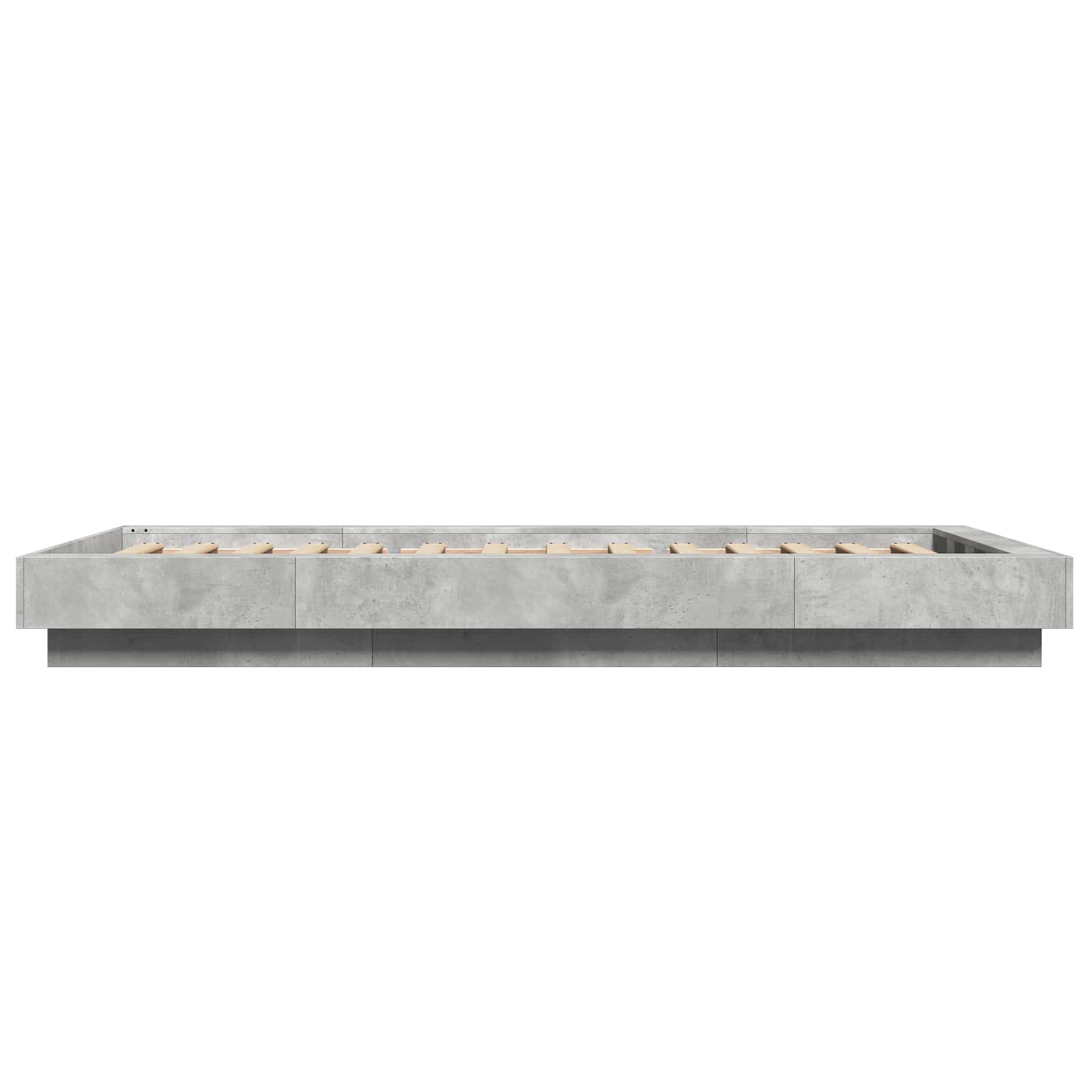Letto con LED Grigio Cemento 80 x 200 cm Legno ingegnerizzato | homemem39