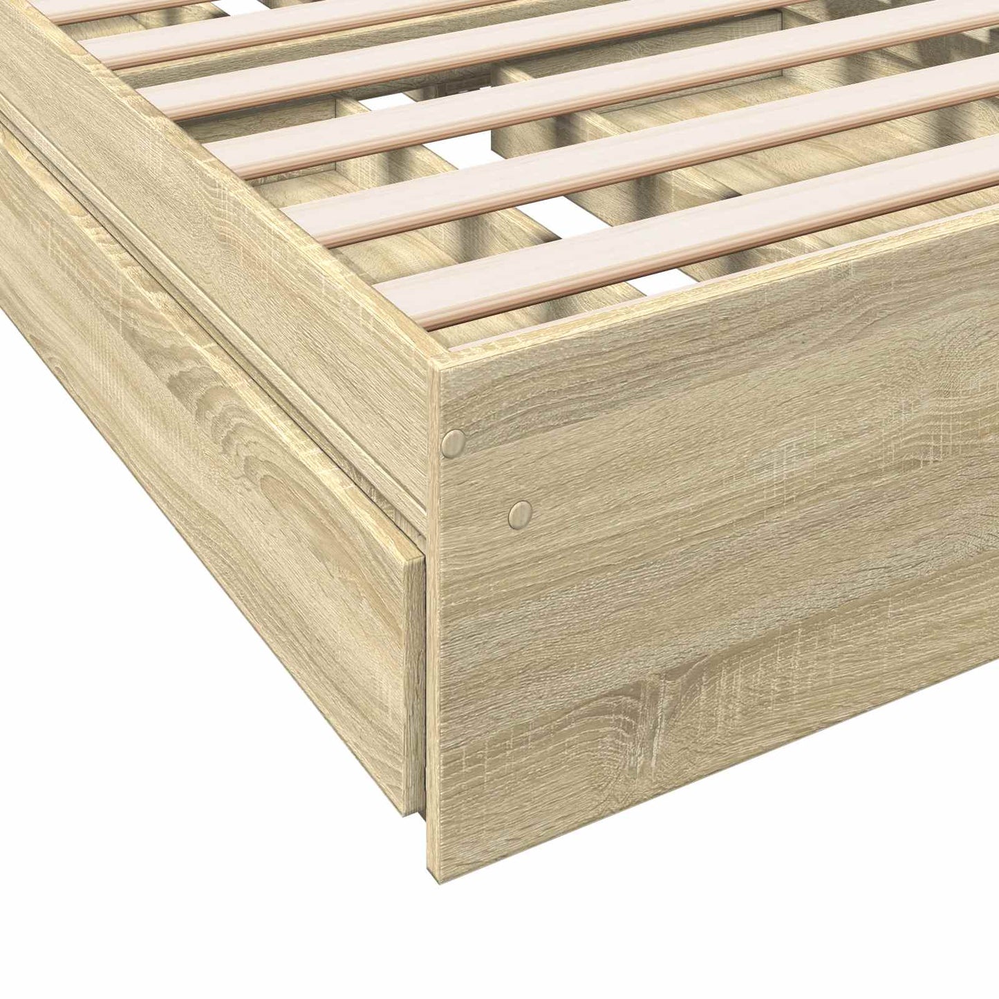 Telaio del letto con storage Rovere Sonoma 80 x 200 cm | homemem39