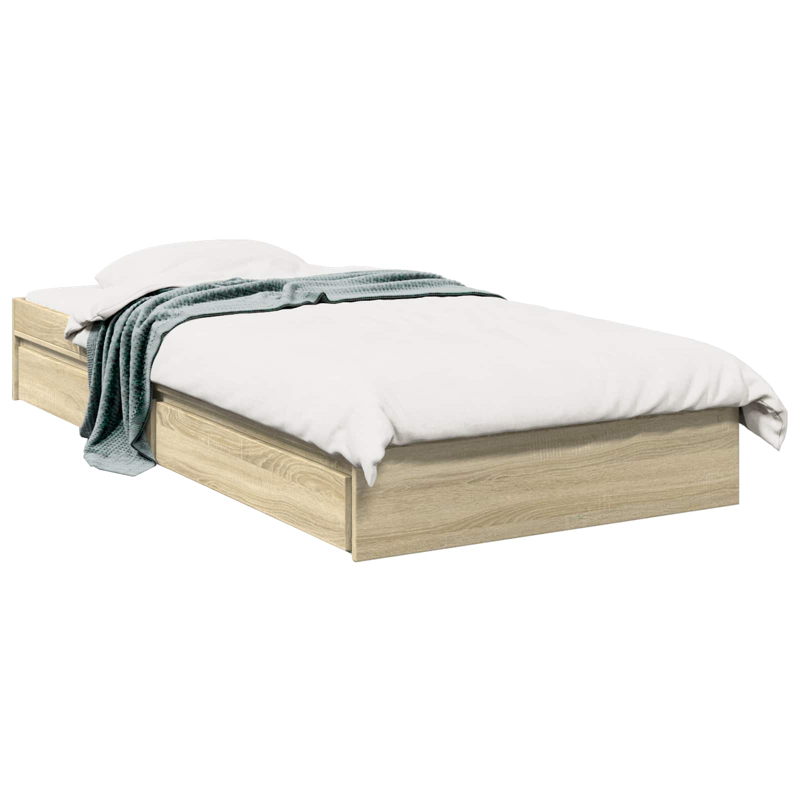 Telaio del letto con storage Rovere Sonoma 80 x 200 cm | homemem39