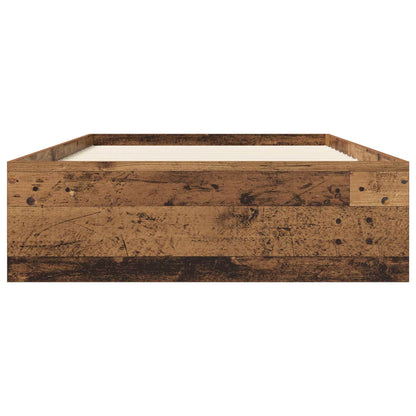Telaio del letto con storage Legno antico 80 x 200 cm | homemem39