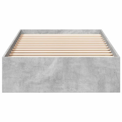 Telaio del letto con storage Grigio Cemento 80 x 200 cm | homemem39