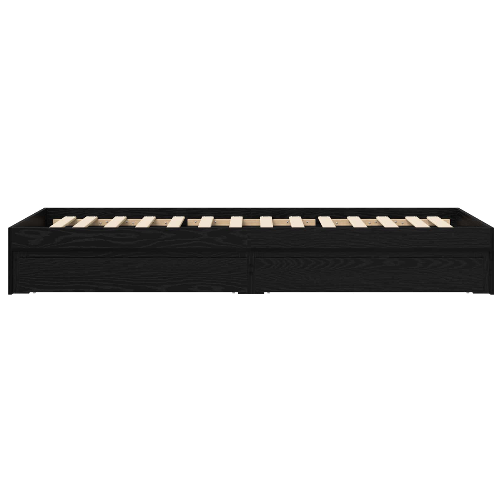 Telaio del letto con storage Rovere Nero 80 x 200 cm | homemem39