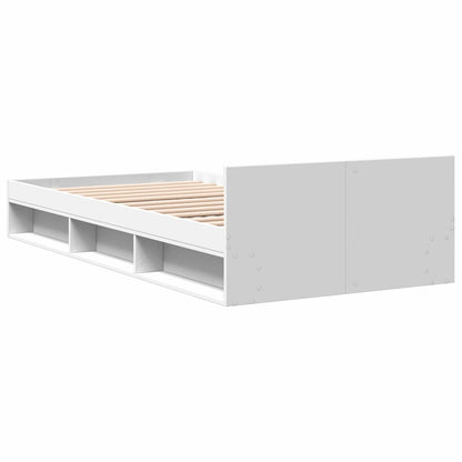 Telaio del letto con storage con cassetto Bianco 80 x 200 cm | homemem39