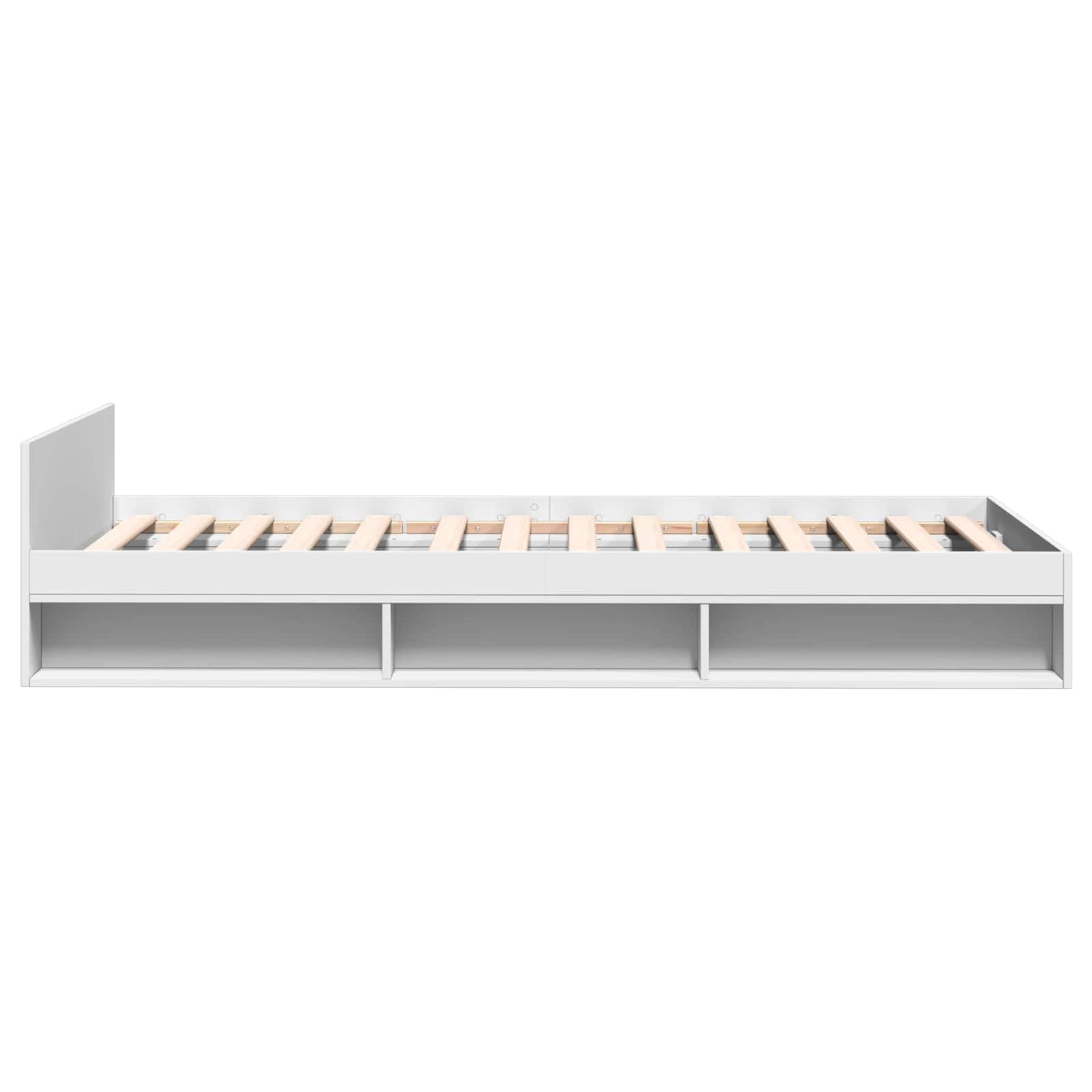 Telaio del letto con storage con cassetto Bianco 80 x 200 cm | homemem39