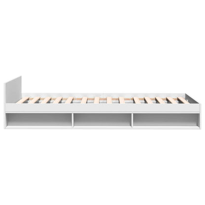 Telaio del letto con storage con cassetto Bianco 80 x 200 cm | homemem39