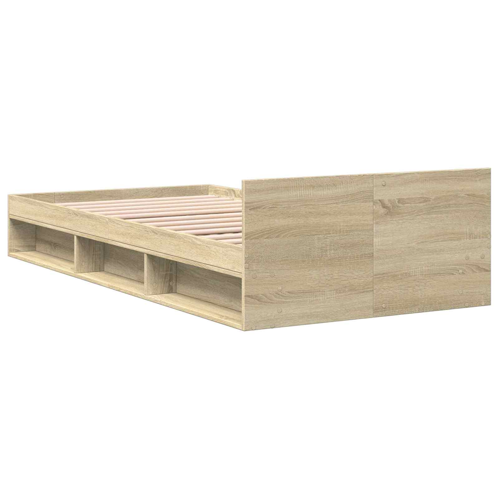 Telaio del letto con storage Rovere Sonoma 80 x 200 cm | homemem39