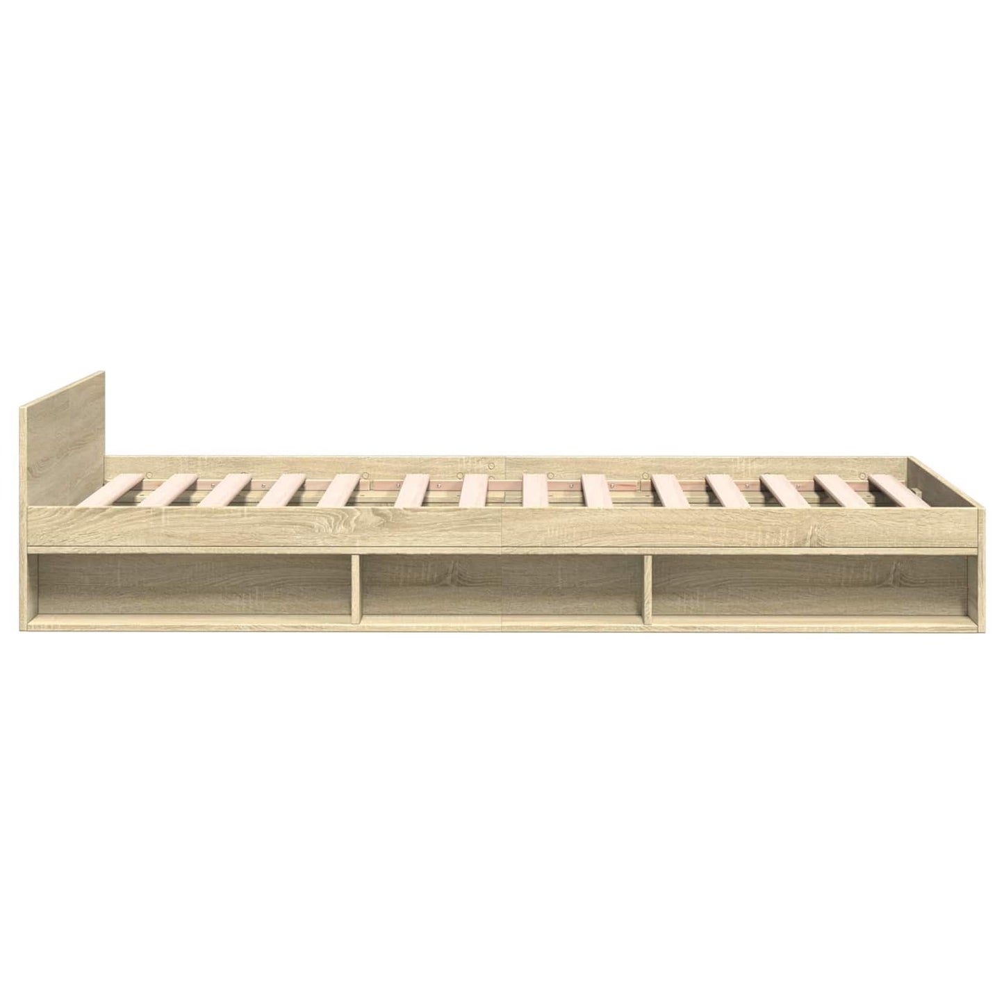 Telaio del letto con storage Rovere Sonoma 80 x 200 cm | homemem39