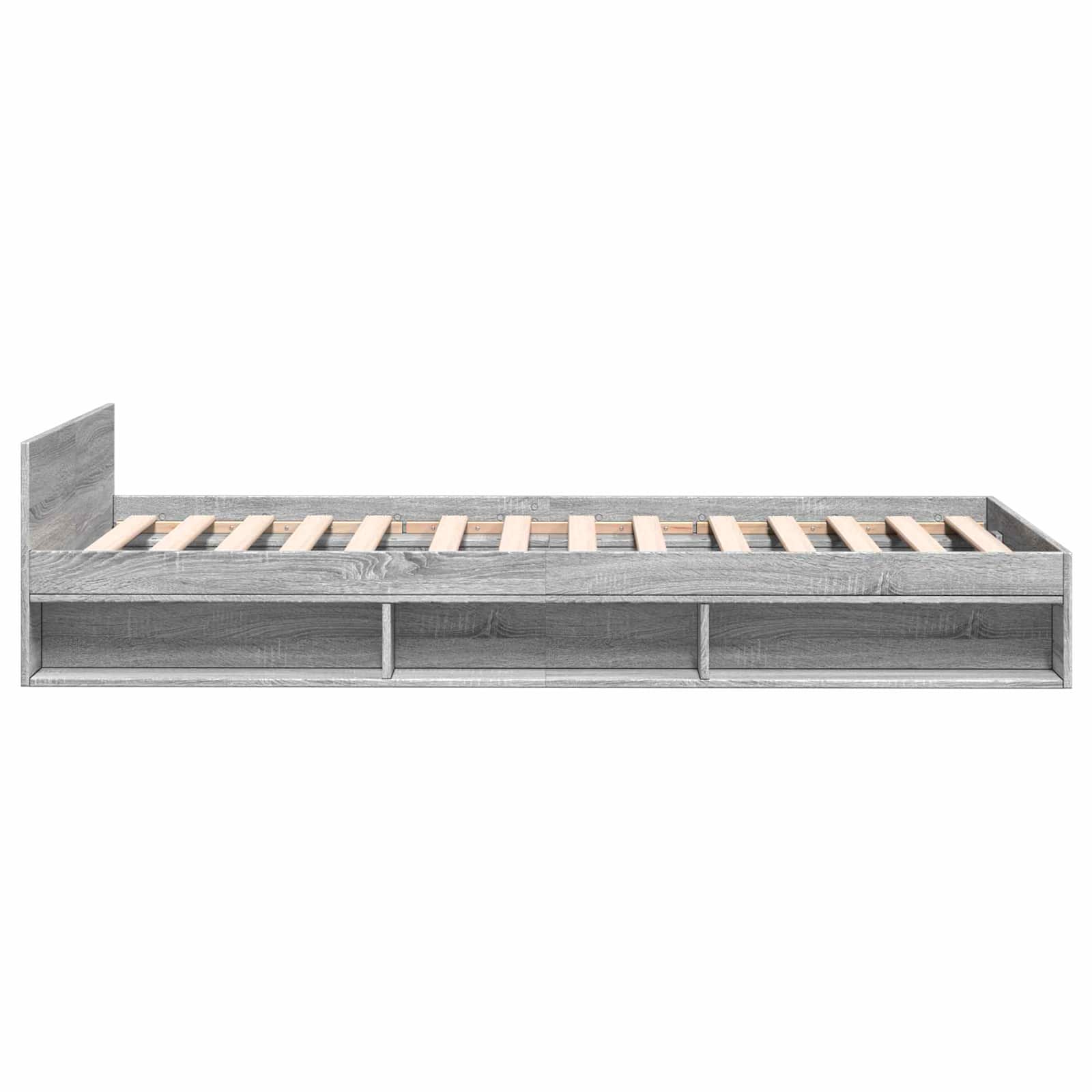 Telaio del letto con storage Sonoma grigio 80 x 200 cm | homemem39