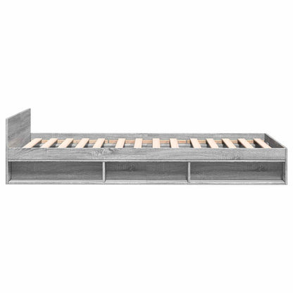 Telaio del letto con storage Sonoma grigio 80 x 200 cm | homemem39