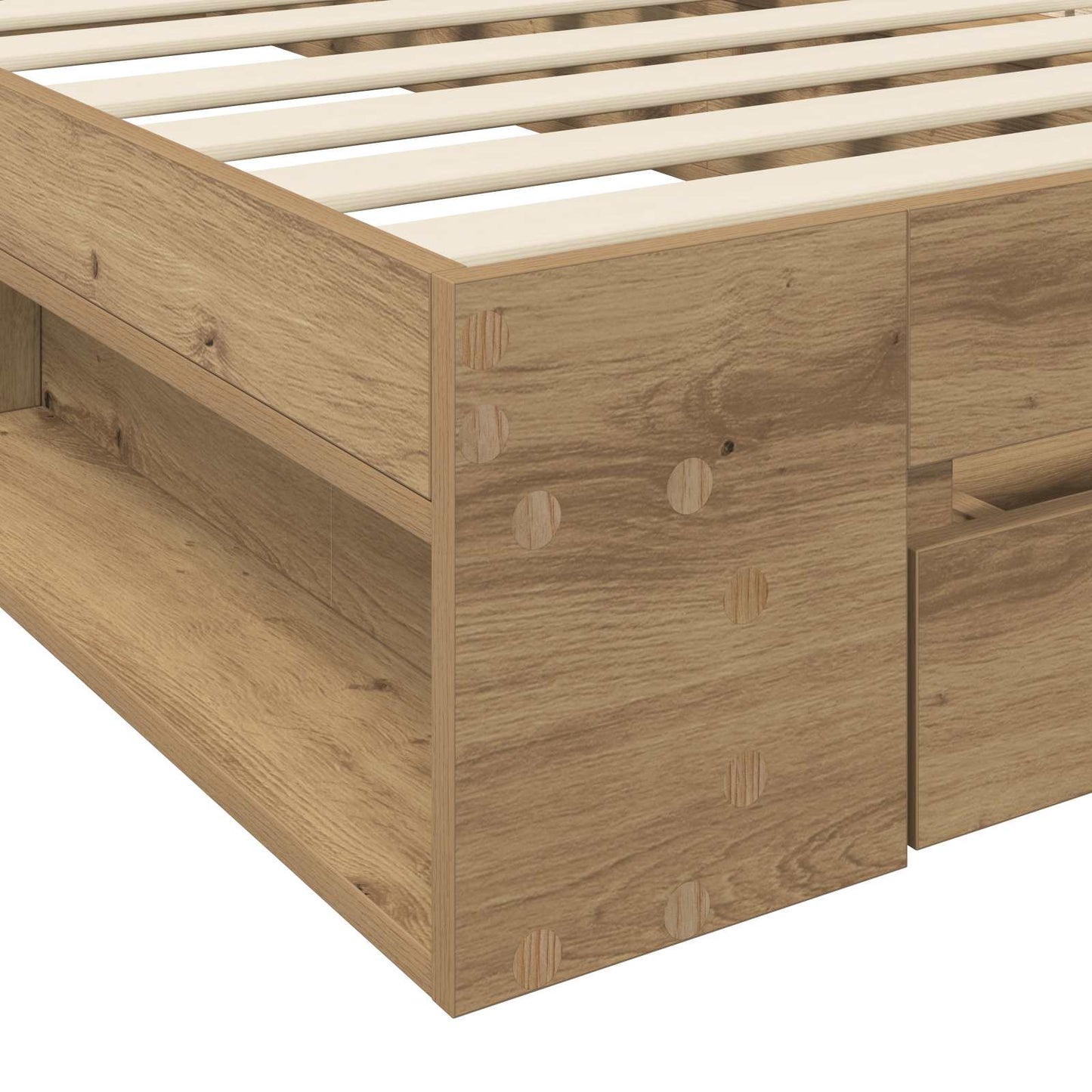 Telaio del letto con storage Rovere Artigianale 80 x 200 cm | homemem39