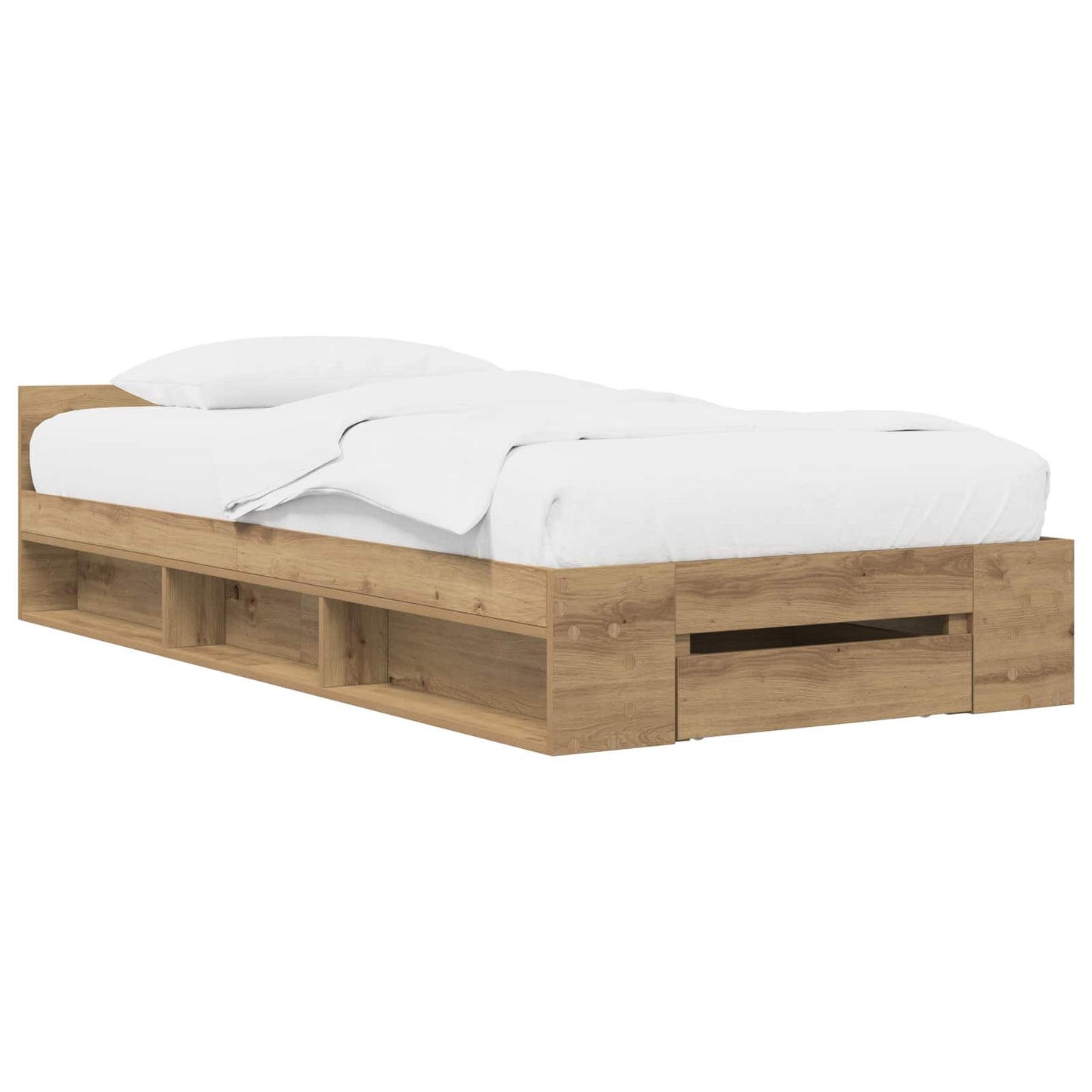 Telaio del letto con storage Rovere Artigianale 80 x 200 cm | homemem39