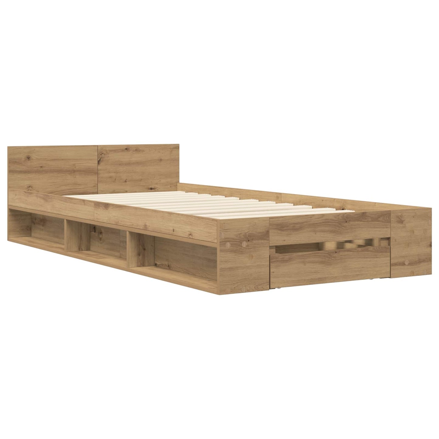 Telaio del letto con storage Rovere Artigianale 80 x 200 cm | homemem39