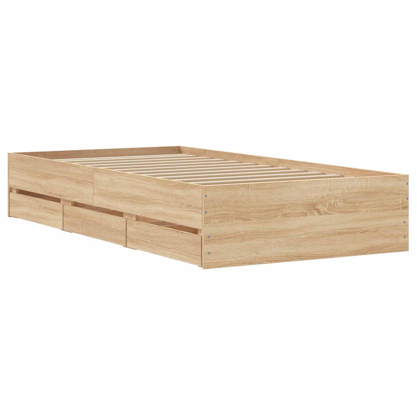 Telaio del letto con storage Rovere Sonoma 80 x 200 cm | homemem39