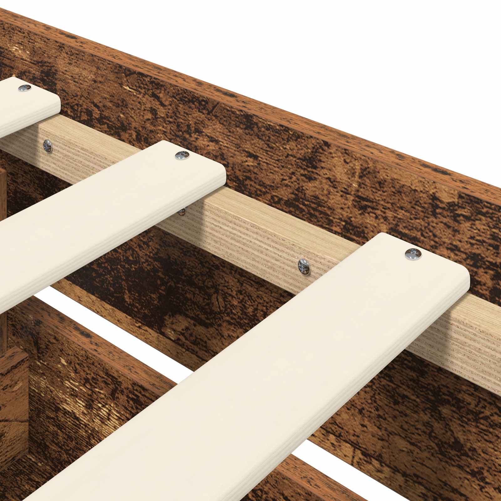 Telaio del letto con storage Legno antico 80 x 200 cm | homemem39