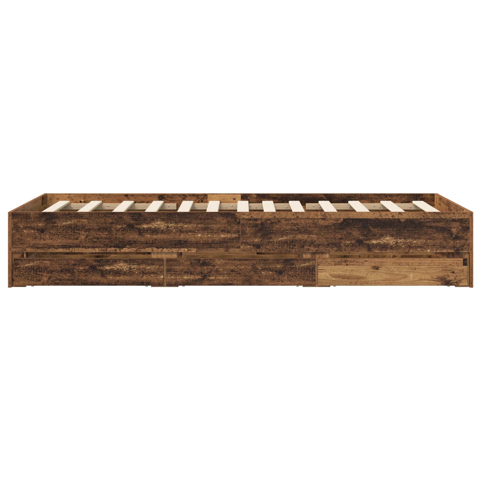 Telaio del letto con storage Legno antico 80 x 200 cm | homemem39