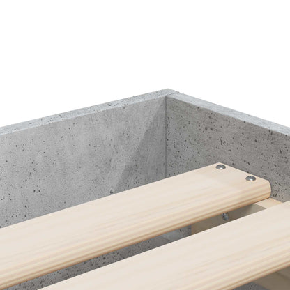 Telaio del letto con storage Sonoma grigio 80 x 200 cm | homemem39