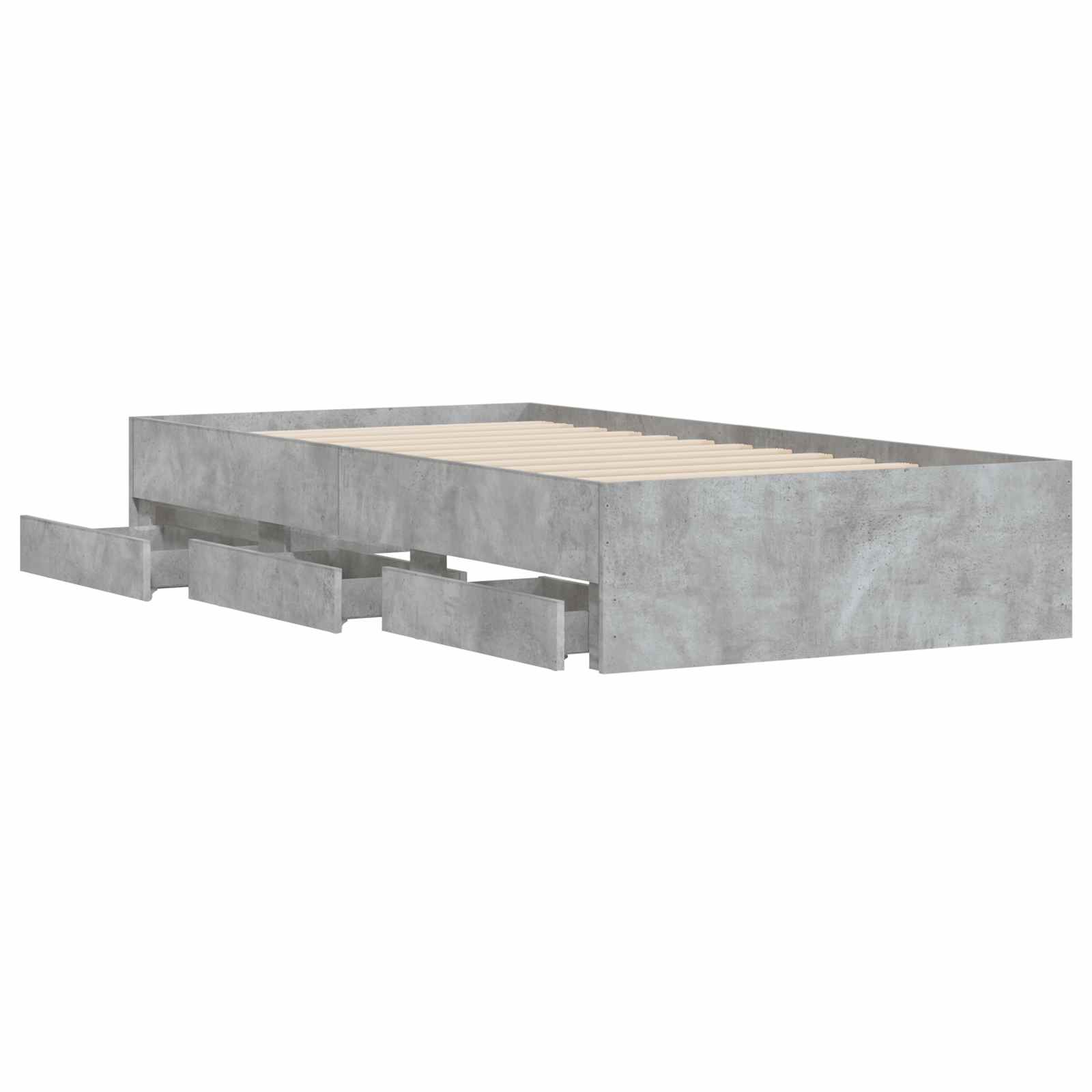 Telaio del letto con storage Sonoma grigio 80 x 200 cm | homemem39