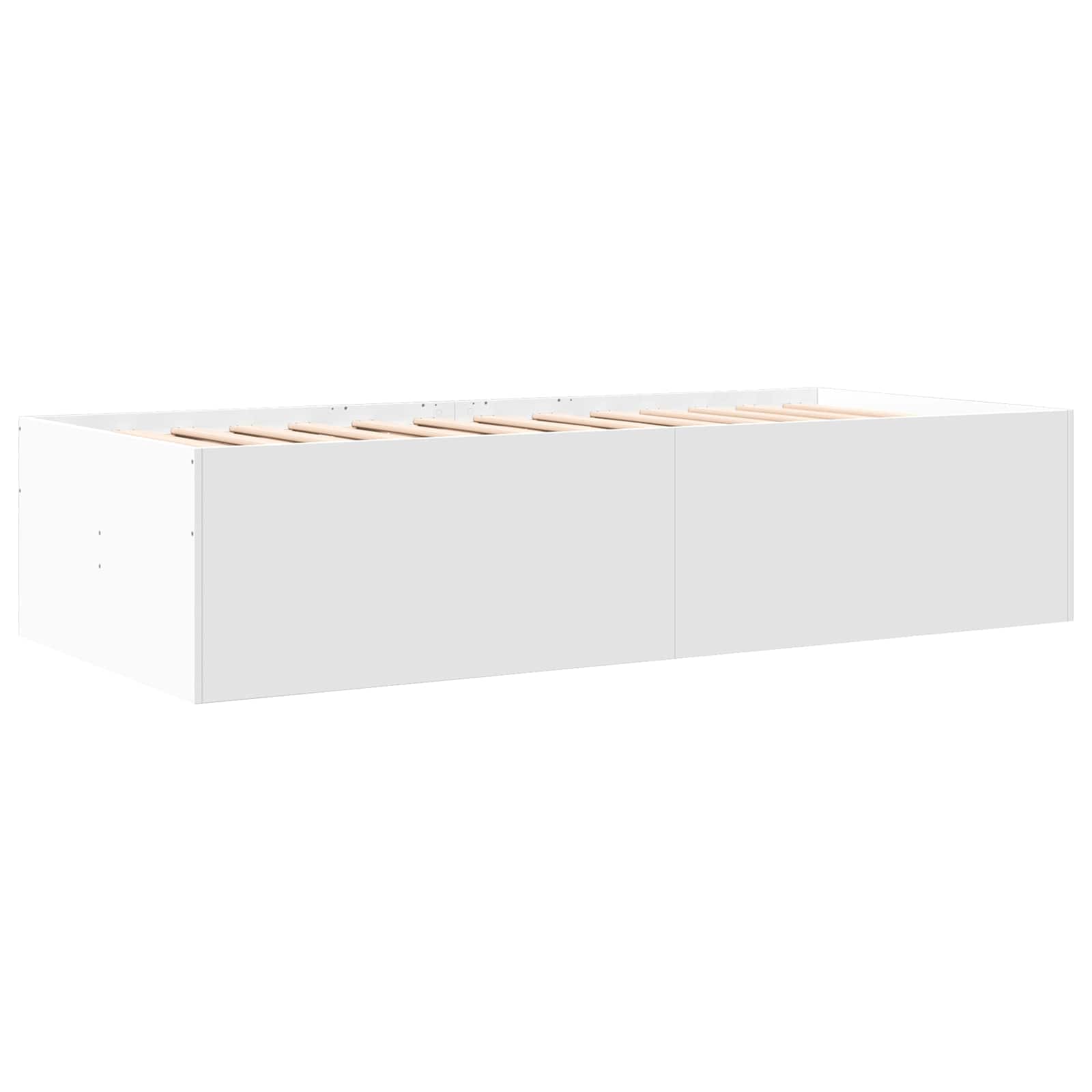 Telaio del letto con storage con cassetto Bianco 80 x 200 cm | homemem39