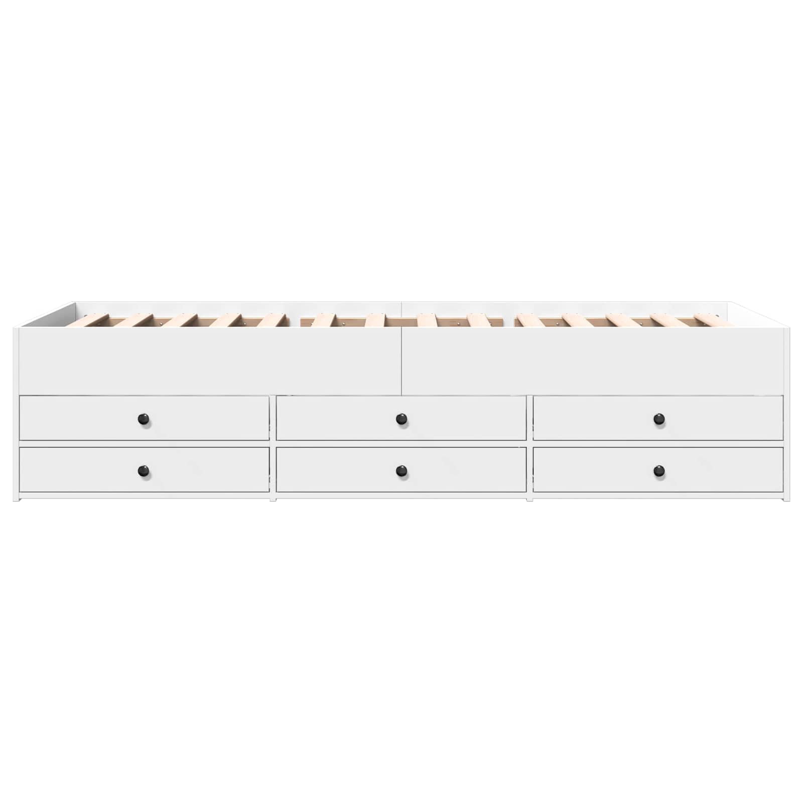 Telaio del letto con storage con cassetto Bianco 80 x 200 cm | homemem39
