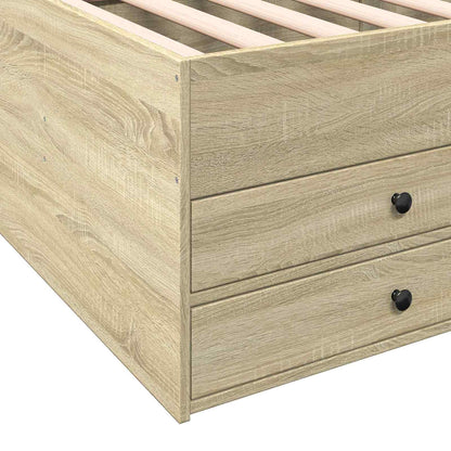 Telaio del letto con storage Rovere Sonoma 80 x 200 cm | homemem39
