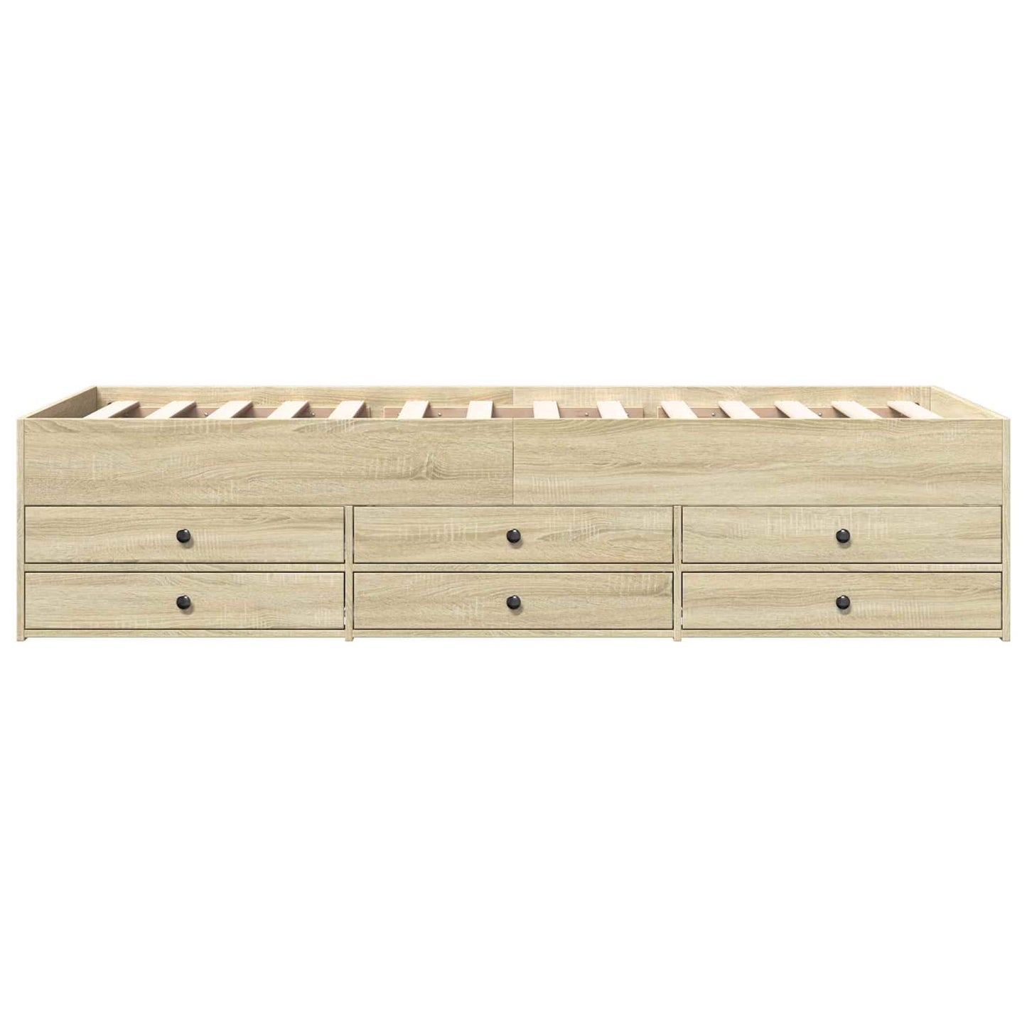 Telaio del letto con storage Rovere Sonoma 80 x 200 cm | homemem39