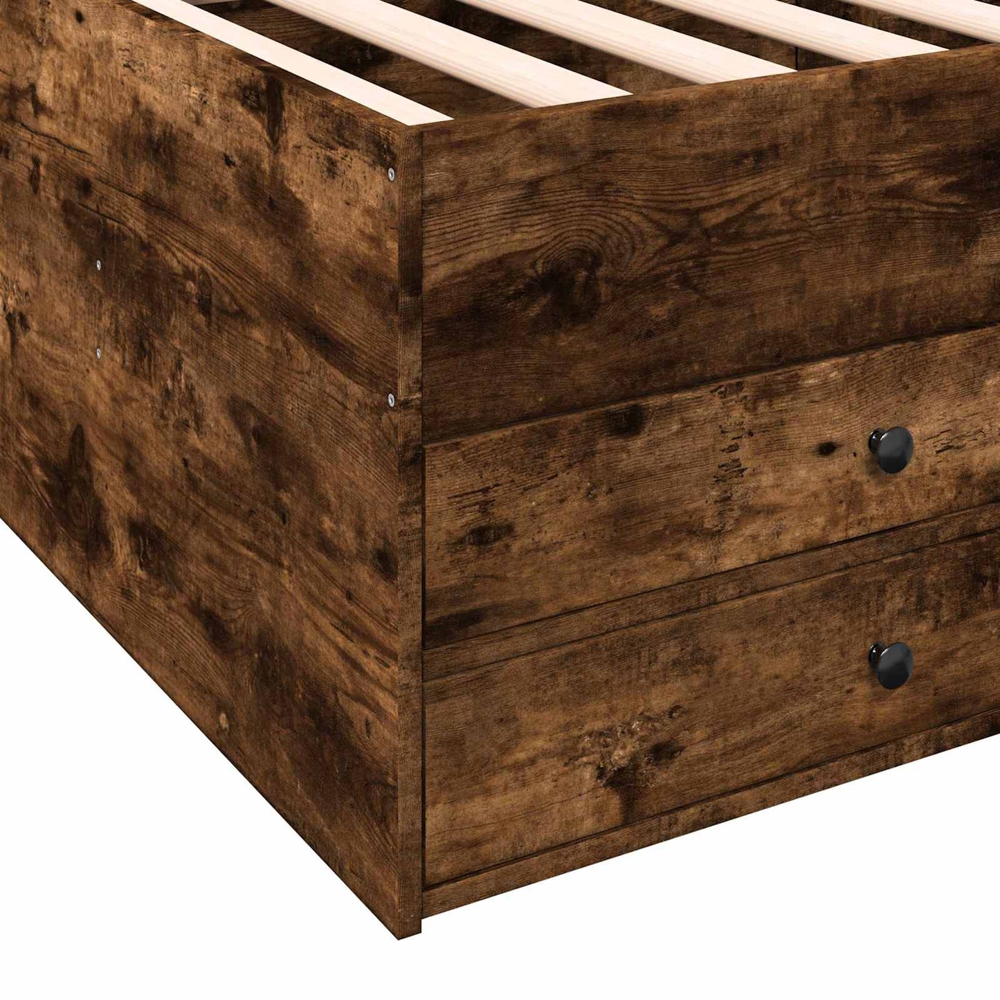 Telaio del letto con storage Rovere Fumo 80 x 200 cm | homemem39