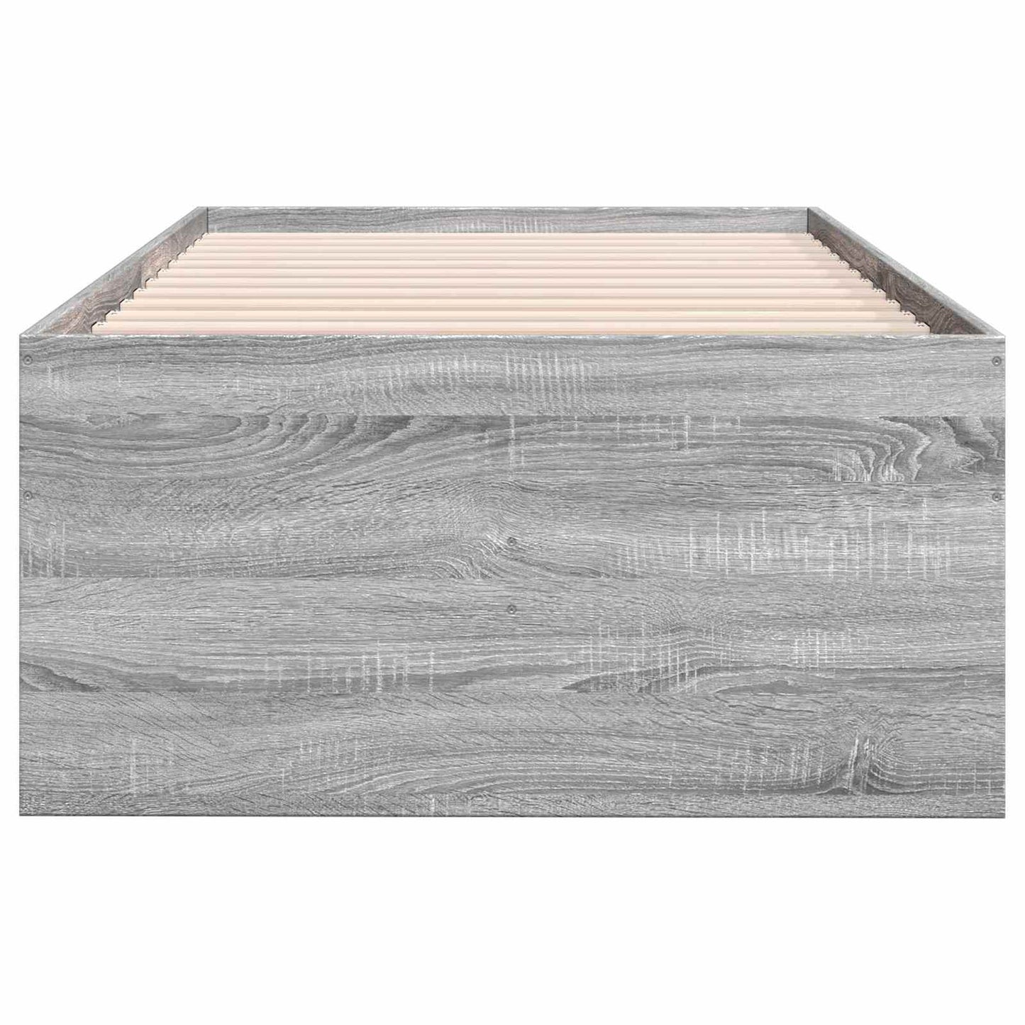 Telaio del letto con storage Sonoma grigio 80 x 200 cm | homemem39