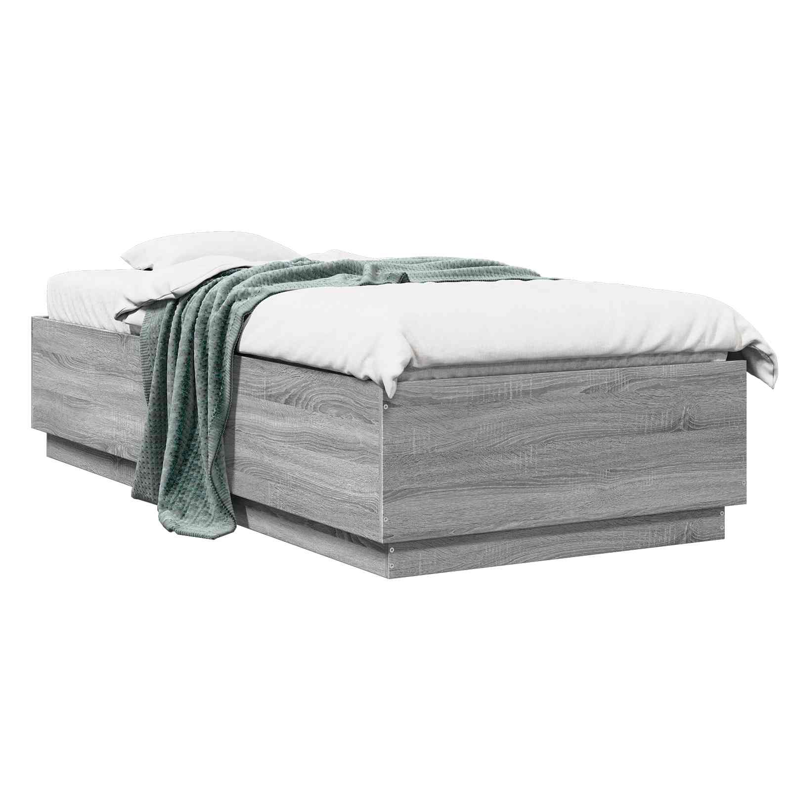 Struttura del letto Sonoma grigio 80 x 200 cm | homemem39