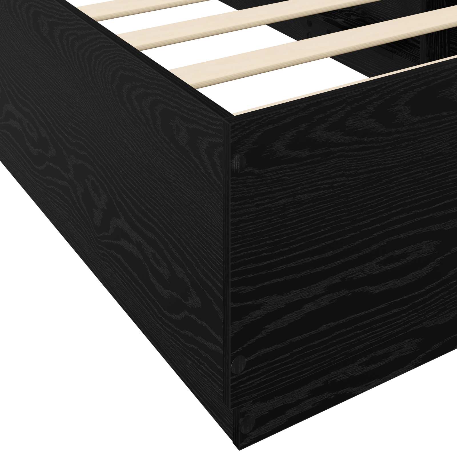Struttura del letto Rovere Nero 80 x 200 cm | homemem39