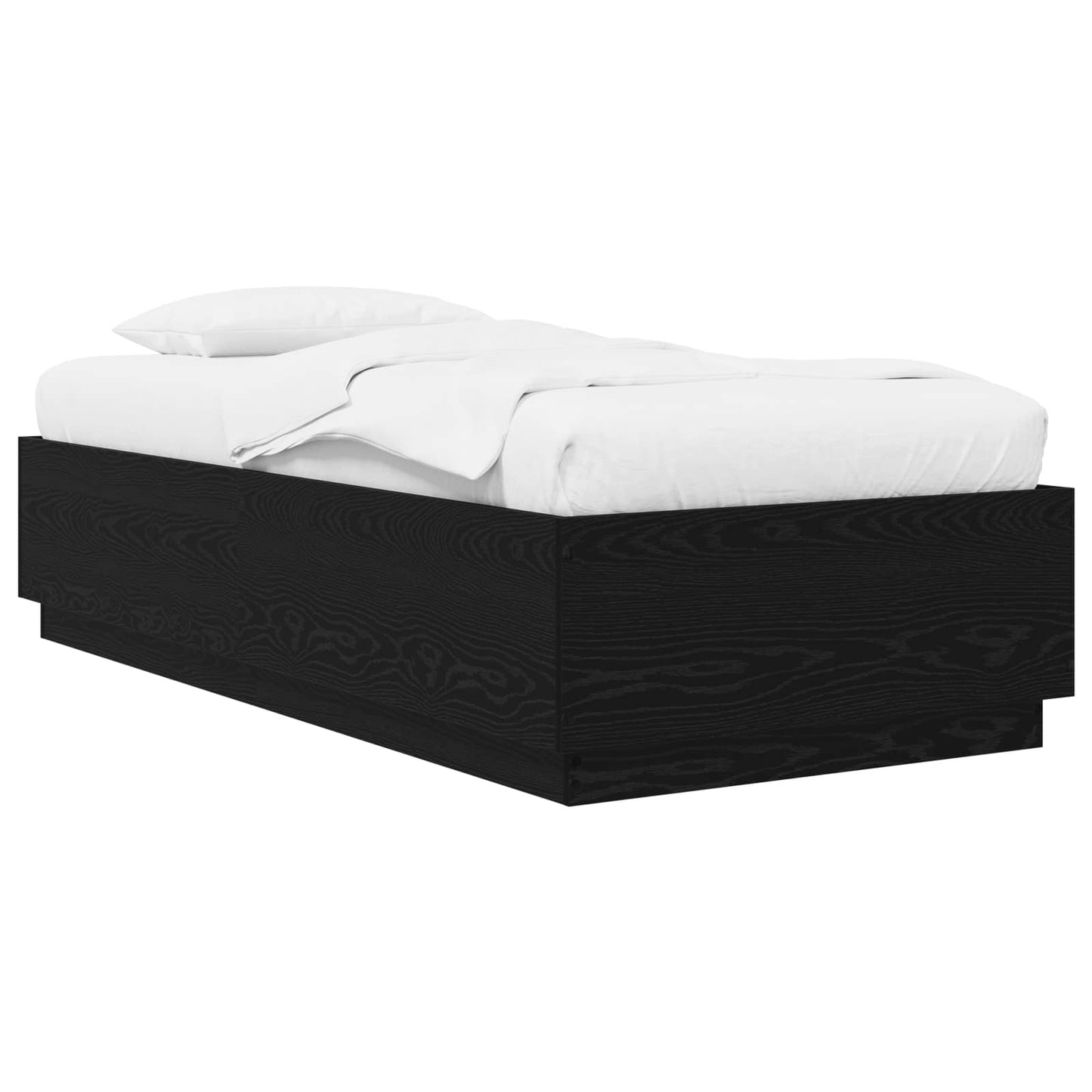 Struttura del letto Rovere Nero 80 x 200 cm | homemem39