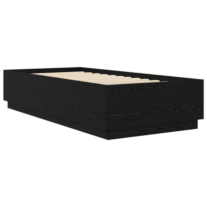 Struttura del letto Rovere Nero 80 x 200 cm | homemem39