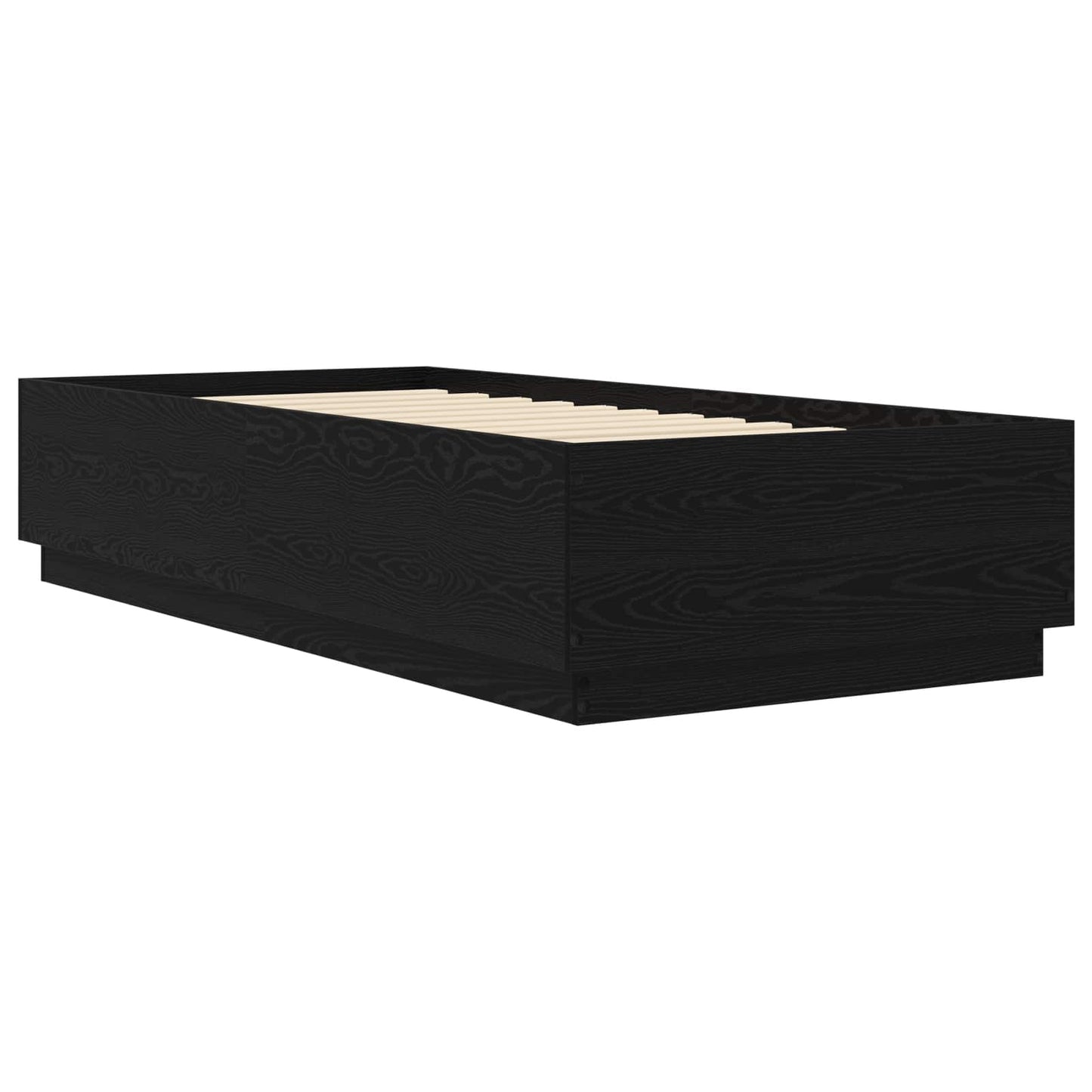 Struttura del letto Rovere Nero 80 x 200 cm | homemem39