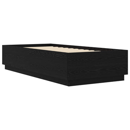Struttura del letto Rovere Nero 80 x 200 cm | homemem39