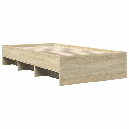 Struttura del letto con lo scaffale Rovere Sonoma 80 x 200 cm | homemem39