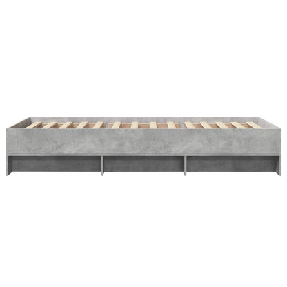 Struttura del letto con lo scaffale Sonoma grigio 80 x 200 cm | homemem39