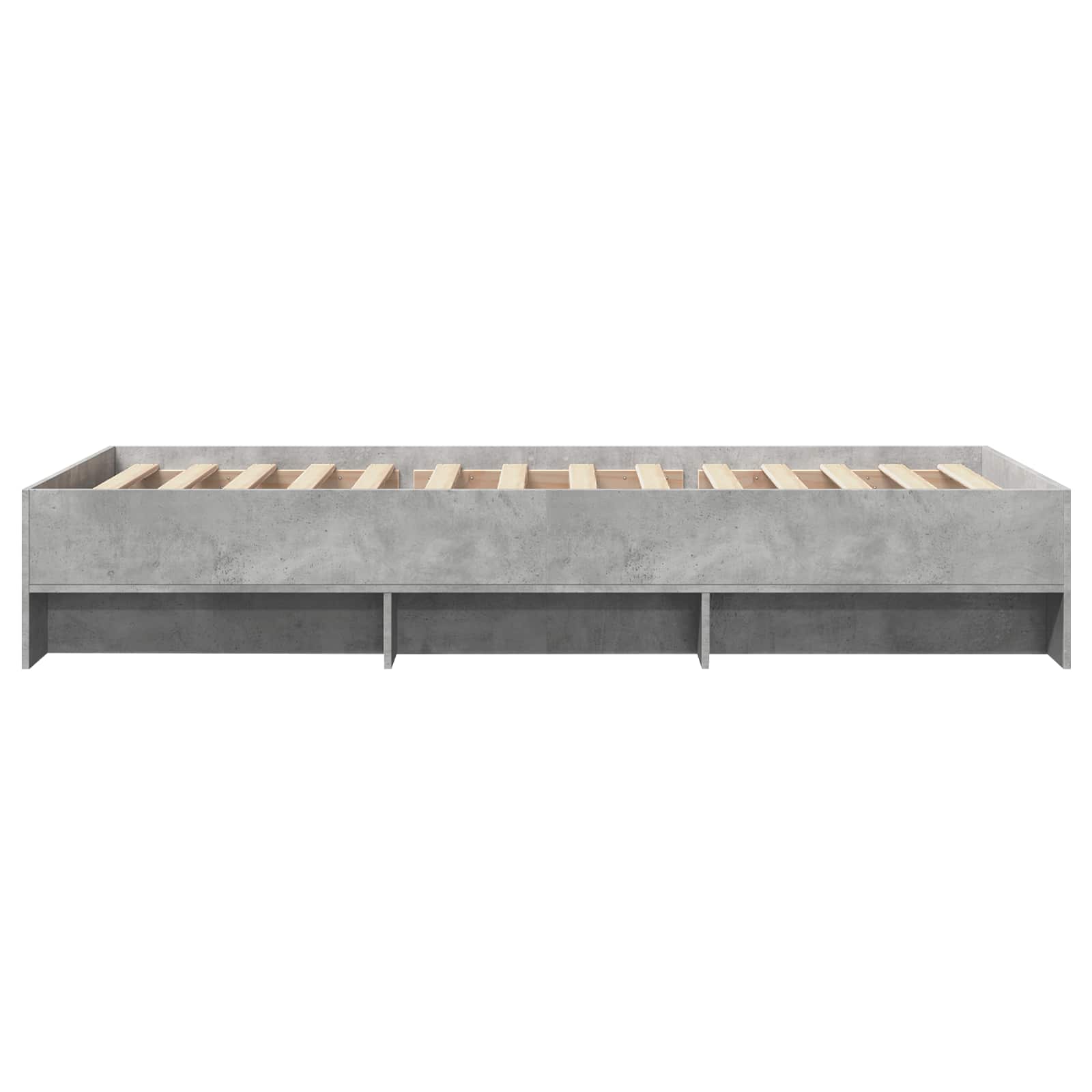 Struttura del letto con lo scaffale Grigio Cemento 80 x 200 cm | homemem39