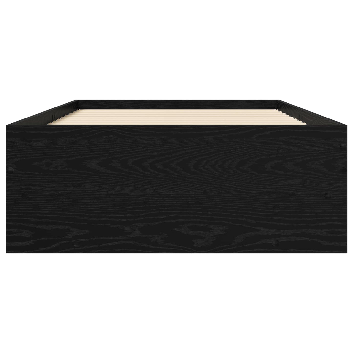 Struttura del letto con lo scaffale Rovere Nero 80 x 200 cm | homemem39