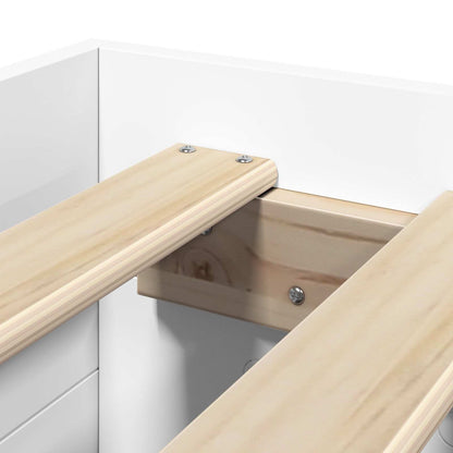 Telaio del letto con storage con cassetto Bianco 80 x 200 cm | homemem39
