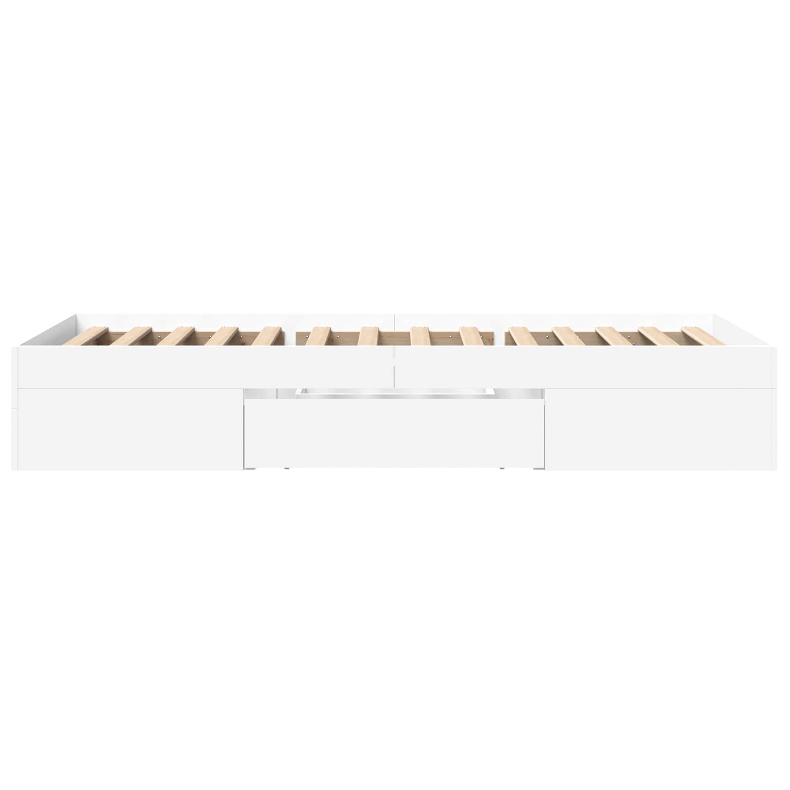 Telaio del letto con storage con cassetto Bianco 80 x 200 cm | homemem39