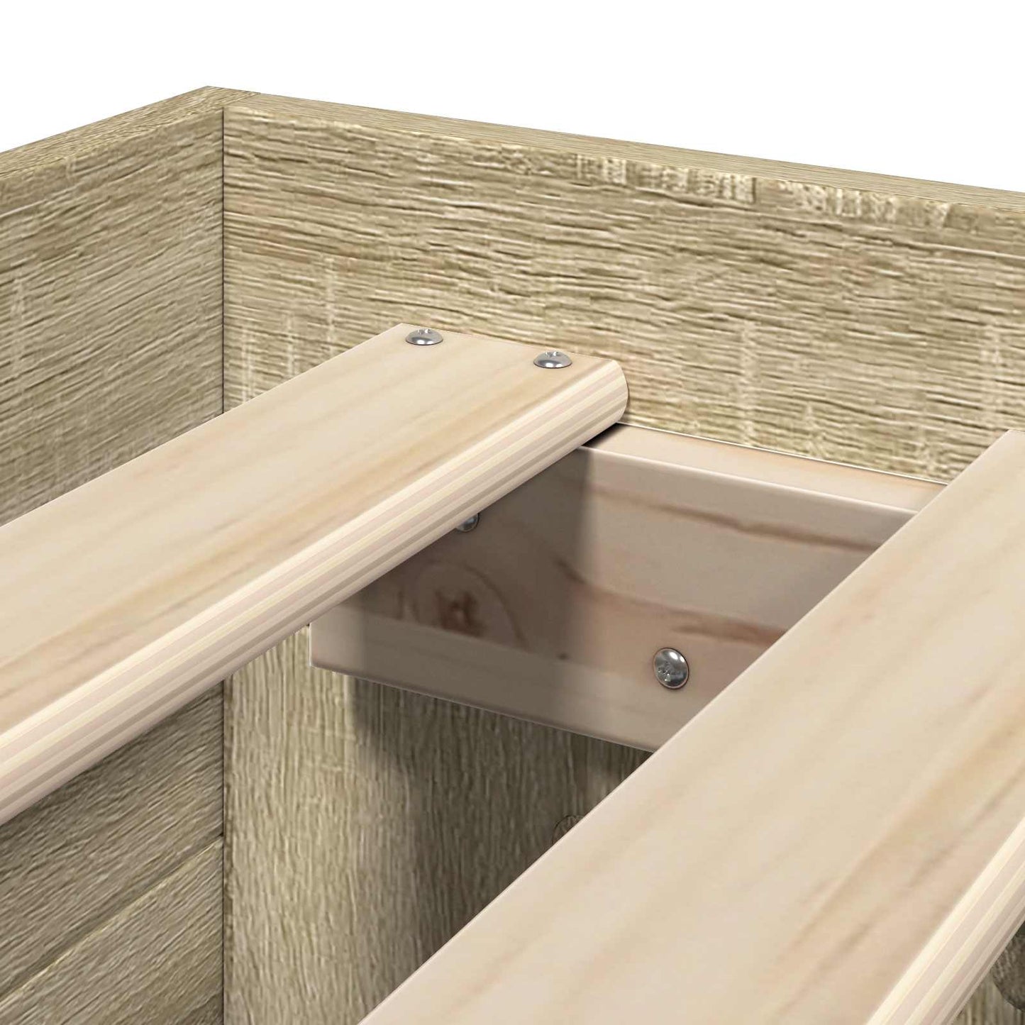 Telaio del letto con storage Rovere Sonoma 80 x 200 cm | homemem39