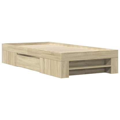 Telaio del letto con storage Rovere Sonoma 80 x 200 cm | homemem39