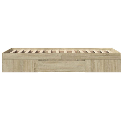 Telaio del letto con storage Rovere Sonoma 80 x 200 cm | homemem39
