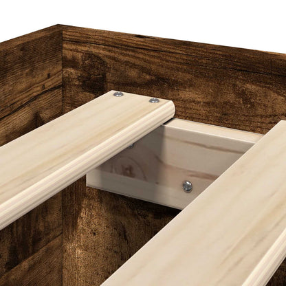 Telaio del letto con storage Rovere Fumo 80 x 200 cm | homemem39