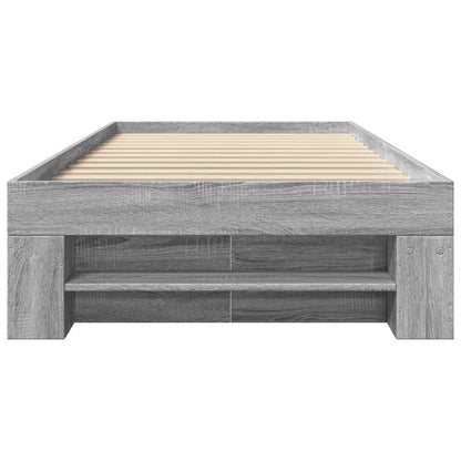 Telaio del letto con storage Sonoma grigio 80 x 200 cm | homemem39