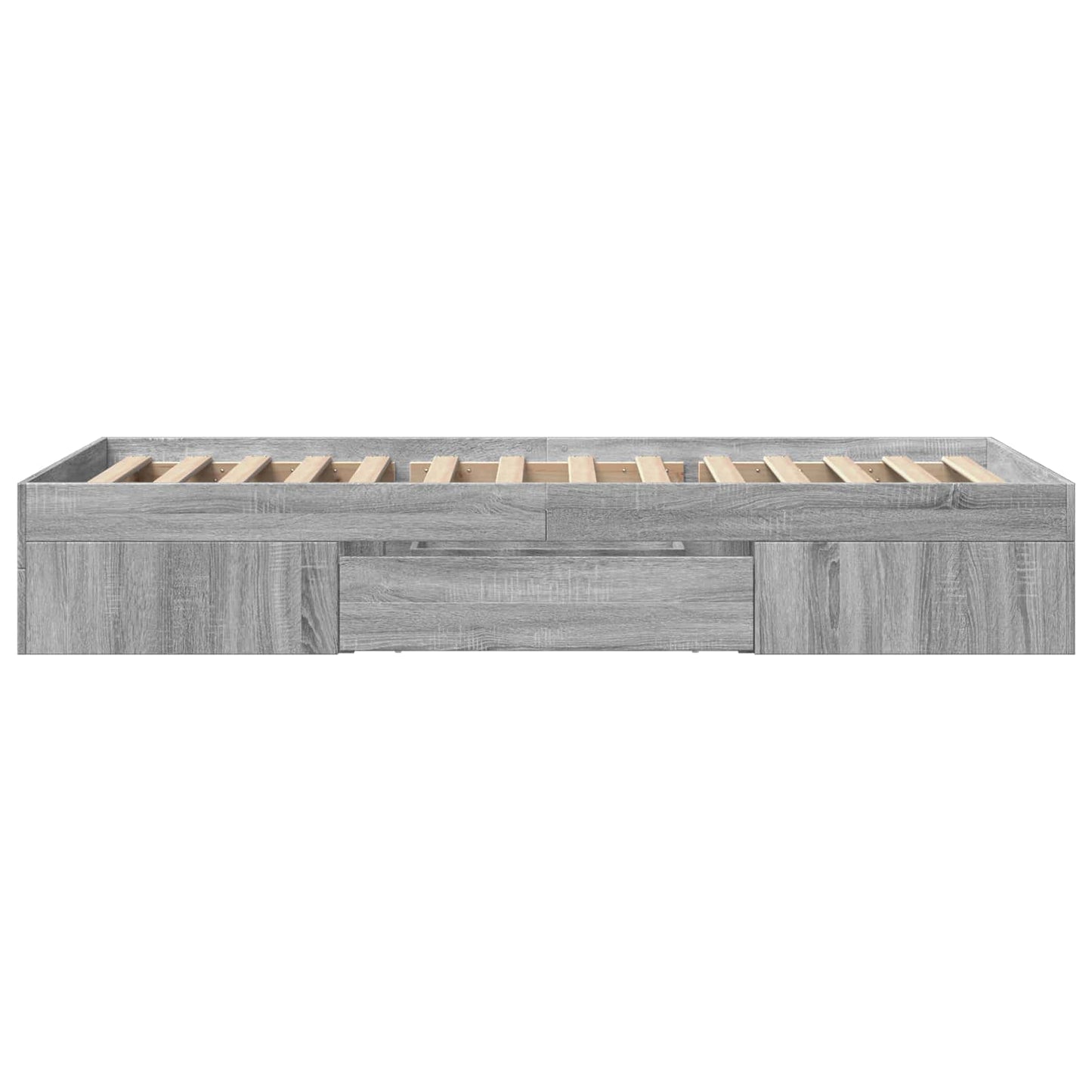 Telaio del letto con storage Sonoma grigio 80 x 200 cm | homemem39