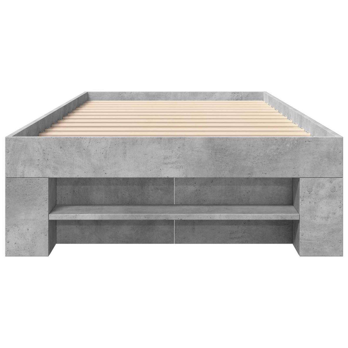 Telaio del letto con storage Grigio Cemento 80 x 200 cm | homemem39