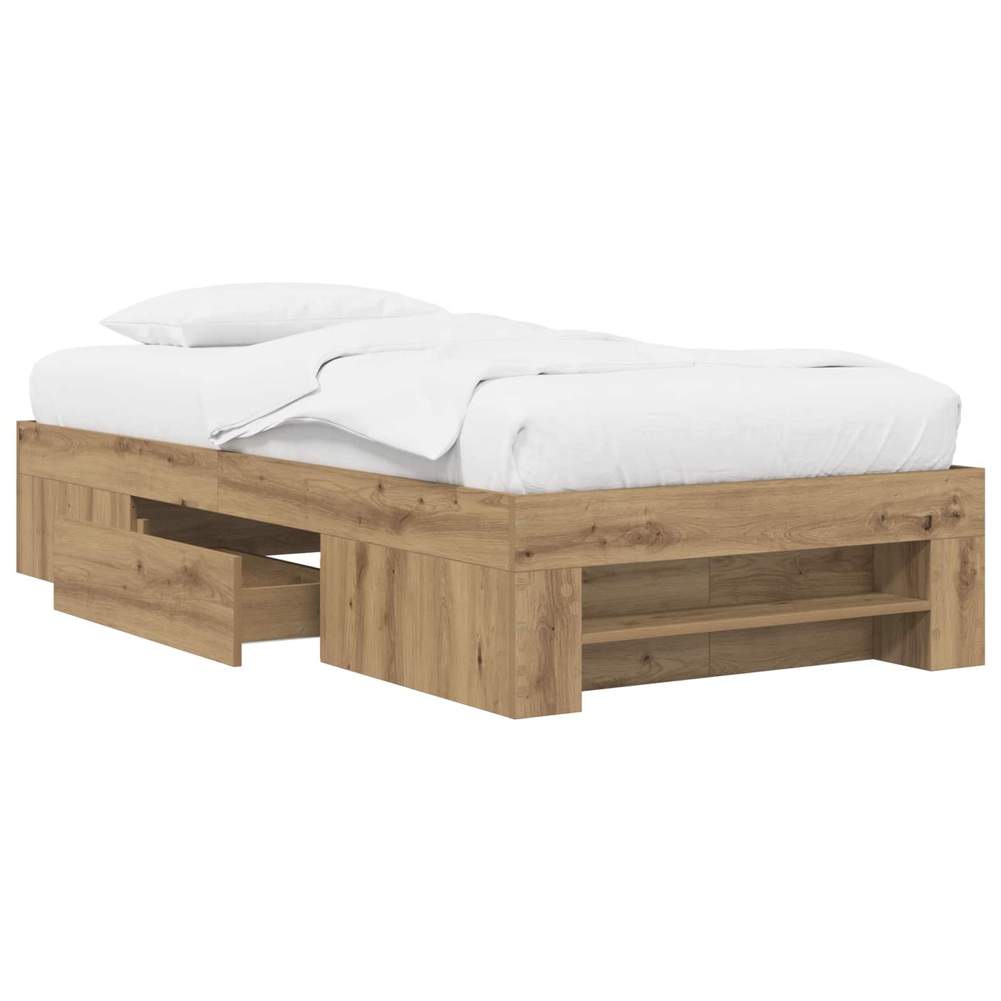 Telaio del letto con storage Rovere Artigianale 80 x 200 cm | homemem39