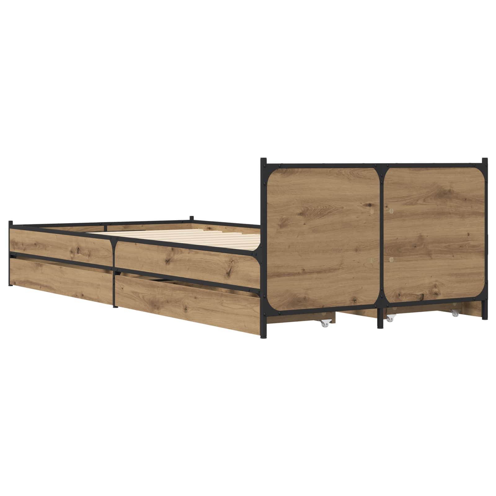 Struttura letto con testata Rovere Artigianale 80 x 200 cm | homemem39