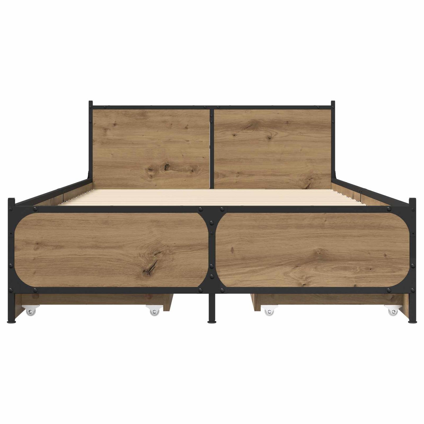 Struttura letto con testata Rovere Artigianale 80 x 200 cm | homemem39